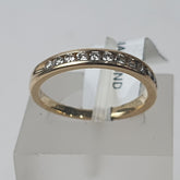 LADIES 14CT DIAMOND RING 2.3GMS Ring Size L / 6 US